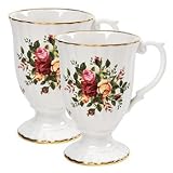 Royal Albert Old Country Roses Flut Mugs Set/2 5.25