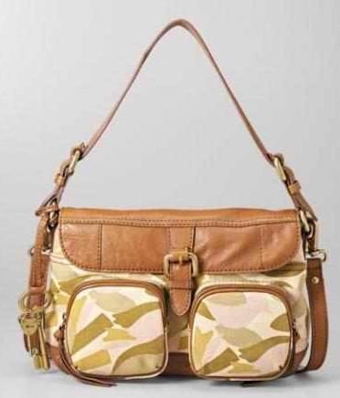 Fossil Shelby Flap Camo Handbag