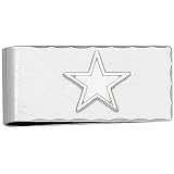 LogoArt Dallas Cowboys Sterling Silver 3/4 Inch X 3/4 Inch Money Clip