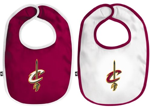 NBA Kids Cleveland Cavaliers 2 Piece Team Bib Set - R21F9Cca (Burgundy, 0-3 Months)