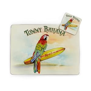 Tommy Bahama Surf Parrot, Pack of 2 Placemats, Multi