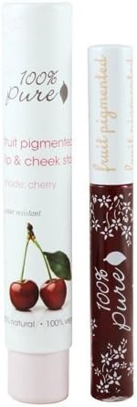 100% PURE Fruit Pigmented Lip & Cheek Stain (Cherry) Water Resistant Stain by Purity Cosmetics Inc.