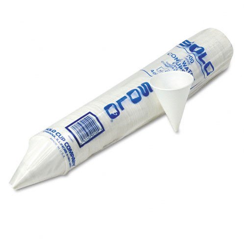 SOLO Cup Company : Cone Water Cups, Cold, Paper, Four Ounces, White, 200 Per Pack -:- Sold as 2 Packs of - 200 - / - Total of 400 Each