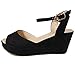 Nova Voda Open Toe Low Heel Women's Wedge Sandals