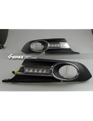 Automotive Parts and Accessories: Daytime Running Light Day Fog Lamp Turn Signal Cover Kit LED DRL 2PCS Fit For VW JETTA/SAGITAR MK6 2010 2011 2012 - GAO