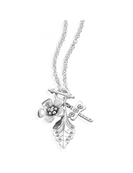 MMA Silver - 17.5 inch Multicharm Drop Necklace