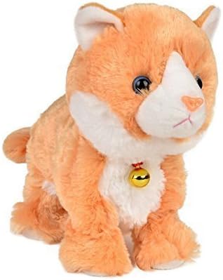 Sound Control Electronic Pet Electronic Toys Cat Robot Cat Interactive Toys Best Gift for Children Yellow