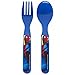Zak! Spiderman Flatware Set for Kids Toddlers (3 Pc: Spoon, Fork, Travel Case)