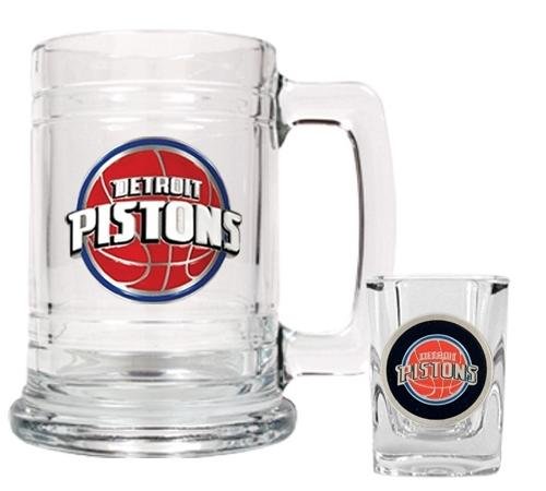 NBA Detroit Pistons Boilermaker Set - Primary Logo