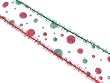 Christmas Whimsy Polka Dot Wired Wispy Edge Ribbon 2.5" x 60 Yards