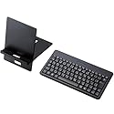 ELECOM Bluetooth 日本語配列 メンブレン式キーボード 82キー (スタンド付き) ブラック TK-FBM023BK