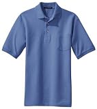 Pique Knit Sport Shirt with Pocket (Regular and Big & Tall Sizes)