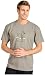 Life is Good Mens Crusher Tee, Gone Fishin, Warm Gray, Small
