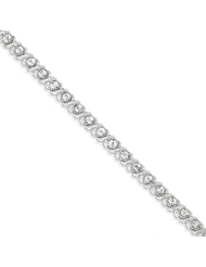 Sterling Silver Diamond Bracelet