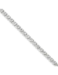 Sterling Silver Diamond Bracelet