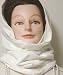 Hand Made White Double Knit Cotton Jersey Balaclava