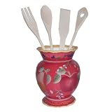 5 PC Red ORCHARD Kitchen Utensil Tool Holder SET by 