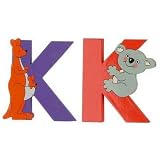 Jungle Alphabet Wooden Letter - K