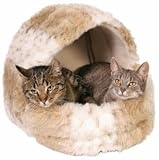 Outdoor Living : Snow Leopard Cushy Cave Cat Bed