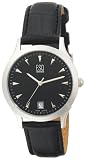 ESQ by Movado Men's 7300770 Folio Ion Plated Black Dial Leather Strap Watch