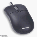 Microsoft Basic Optical Mouse - Mouse - optical - 3 button(s) - wired - PS/2, USB - black - OEM (pack of 3 )