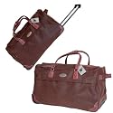 LEONARDO Trolley Reisetasche Tasche XXL Classic Troley Farbe Choco Braun