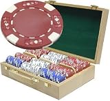 300 11.5g Ace/Jack Poker Chip Set with OAK Case