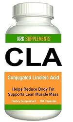 CLA 180 caps Conjugated Linoleic Acid Fat Burner 1000 mg serving KRK SUPPLEMENTS