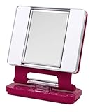 Ott-lite Natural Daylight Makeup Mirror, Pink/white/chrome (26 Watt)