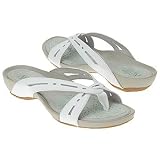  : Clarks Women's Thunder Perf Thong Sandal,White,6 M