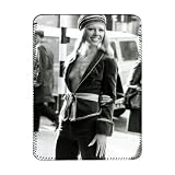 Fashion 1970s Model wearing a purple velvet.. - iPad Cover (Protective Sleeve) - Art247 - IPads 1 And 2