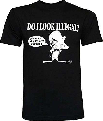 Advance Bravely Do I Look Illegal Speedy Gonzales Funny Men's T-Shirt Black XL