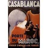 Casablanca Travel Poster Print, 24x36 Poster Print, 24x36