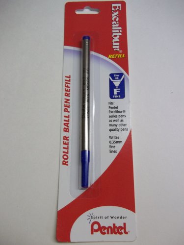 Pentel, 05012, Excalibur Roller Ball Pen Refill, Blue Ink, Fine Fits Roller BallsLike Waterman etc.ExceptionalWriting
