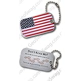 USA Flag Trackable Geocaching Tag