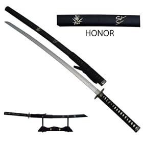 Honor Samurai Sword With Stand And Scabbard