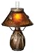 Dale Tiffany Pinecone Mica Hurricane Table Lamp