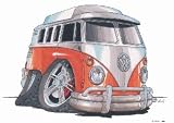 VW SPLITTY CAMPER KOOLART image ceramic mug 1601