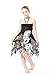 Girl Hawaiian Halter Dress in Black Indri