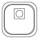 CenterPointLock Stoma Cap HOL3402 (Box) (I) Flange 1(3/4) : White