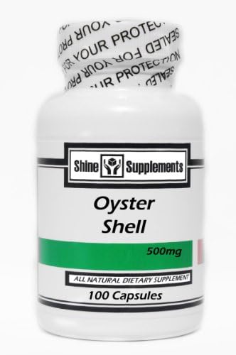 Oyster Shell 500mg 100 Capsules - By Shine Supplements