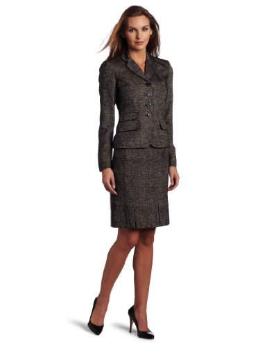 Anne Klein Women's Inverted Pleat Skirt Suit