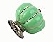 Vintage Ceramic Handle Pull Knobs Cabinet Pumpkin Door Cupboard Drawer Locker,Green, 5 pack