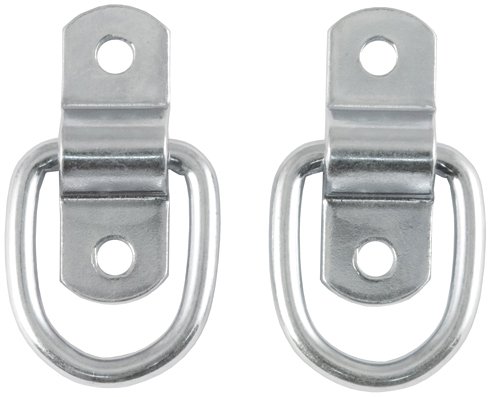 Curt Manufacturing 83731 1200 Lb Cap, 10 Ga Stl D-Ring, 0.225 Dia. Bright Zinc - 2 Piece