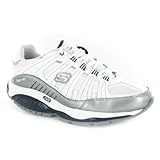 Skechers Shape Ups Kinetix White Silver Womens Trainers