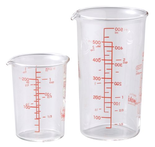 iwaki メジャーカップ2点セット 【200ml・500ml】 BS500-200