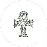 41oT2YoMZ%2BL. SL160  2.25 inch Large Round Badge Style Round Fridge Magnet Tattoo Cross with Leaves