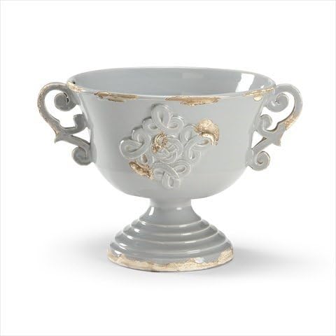 Wildwood Lamps 294452 Handled Cache Pot, Euroceramic