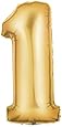 40" Metallic Gold Number 1 Balloon