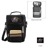 LSU Tigers (LSU) NCAA Duet Wine and Cheese Tote (Black/Grey)